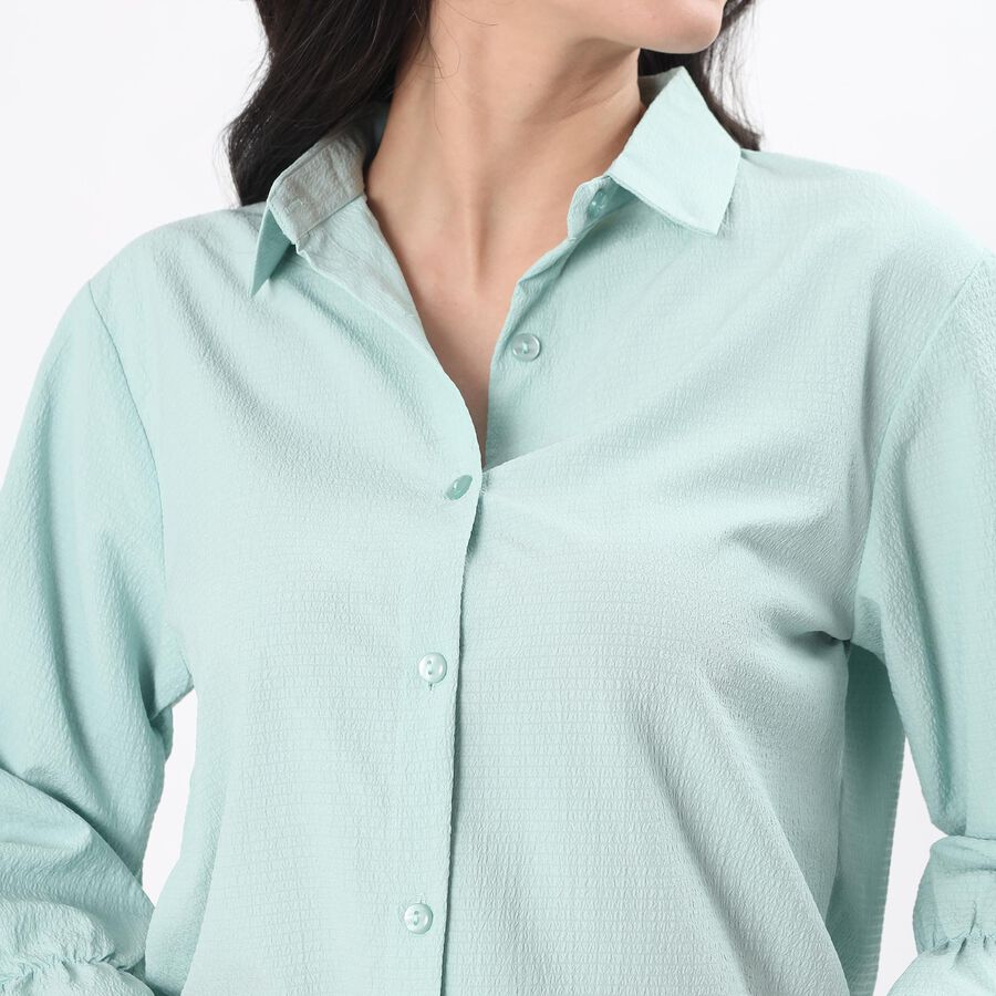 Women's Light Mint Green Classic Shirt, Light Green, large