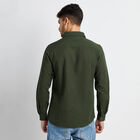 Cotton Solid Casual Shirt, Olive, small image number null