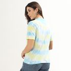 Ladies' Round Neck T-Shirt, हल्का नीला, small