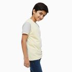 Boys' Half Sleeves T-Shirt, Yellow, small image number null