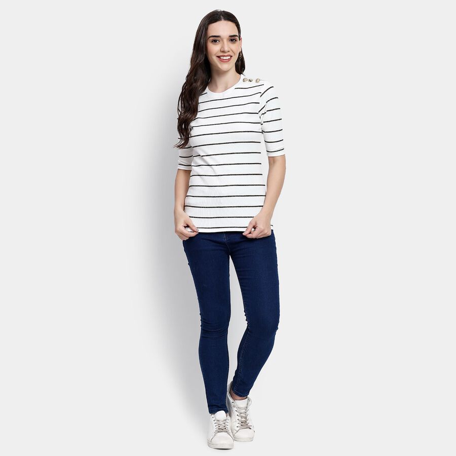 Ladies' Top, Off White, large image number null