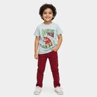 Boys' Half Sleeves T-Shirt, हल्का नीला, small