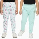 Infants White and Mint Green Cotton Printed Pyjama Set, हल्का हरा, small image number null