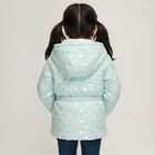 Girls Mint Green Hooded Casual Jacket, एक्वा, small image number null