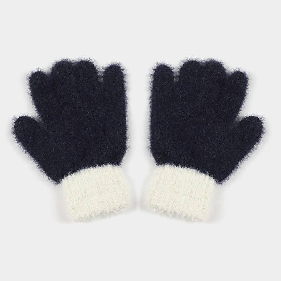 Boys' Gloves, Navy Blue, large image number null