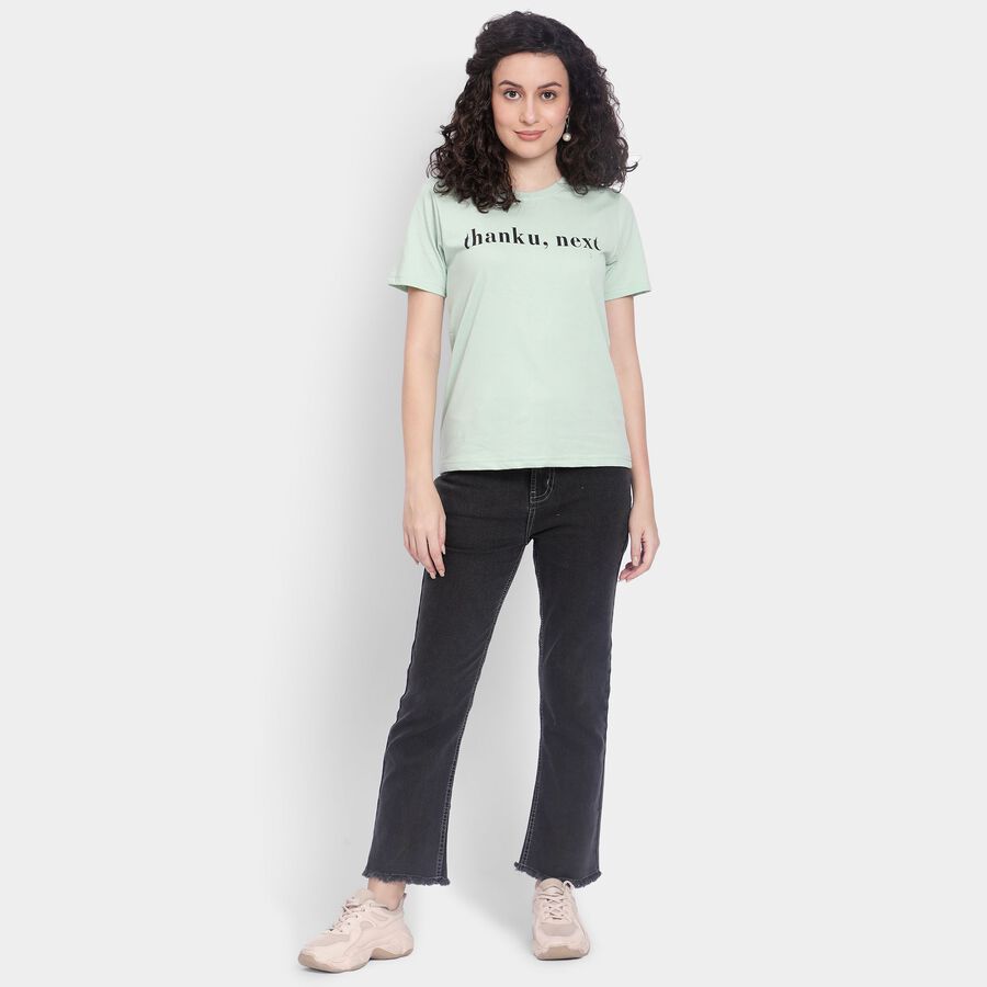 Ladies' Round Neck T-Shirt , Light Green, large image number null