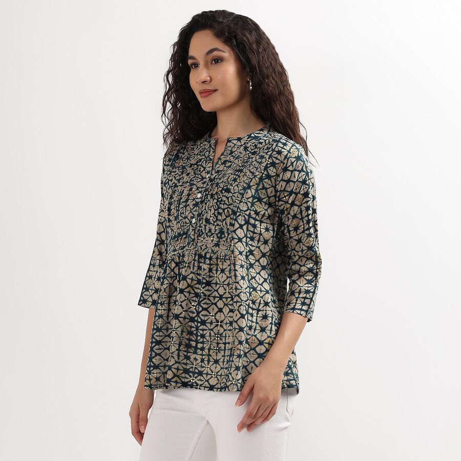 Ladies' Kurta , टील ब्लू, large image number null