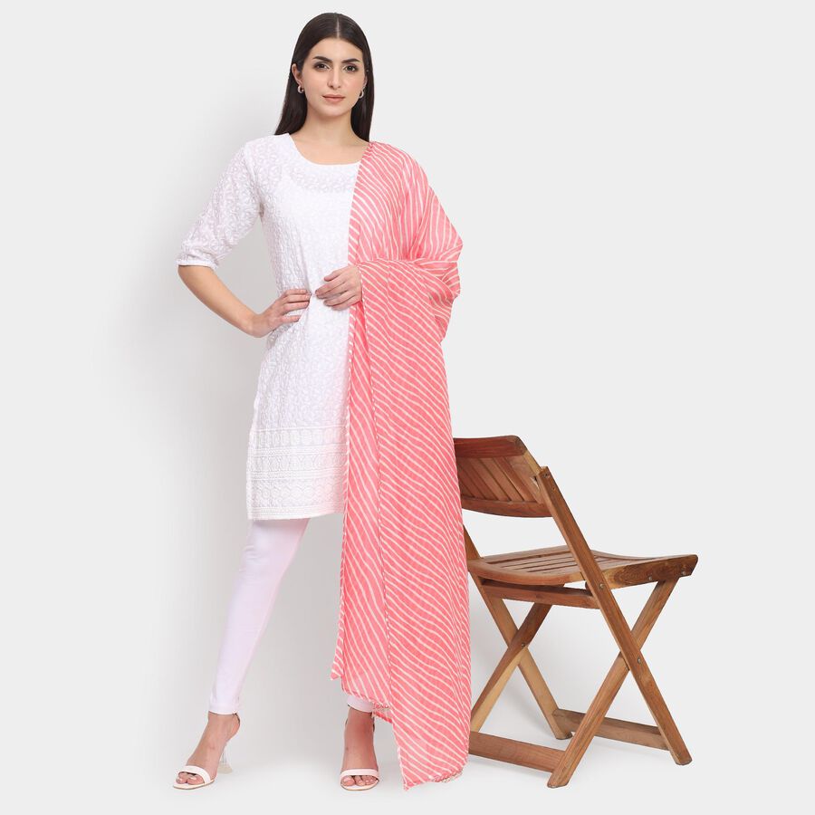 Ladies' Dupatta , मूँगा (कोरल), large image number null
