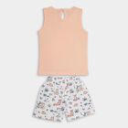 Infants' 100% Cotton Short Set , पीच, small
