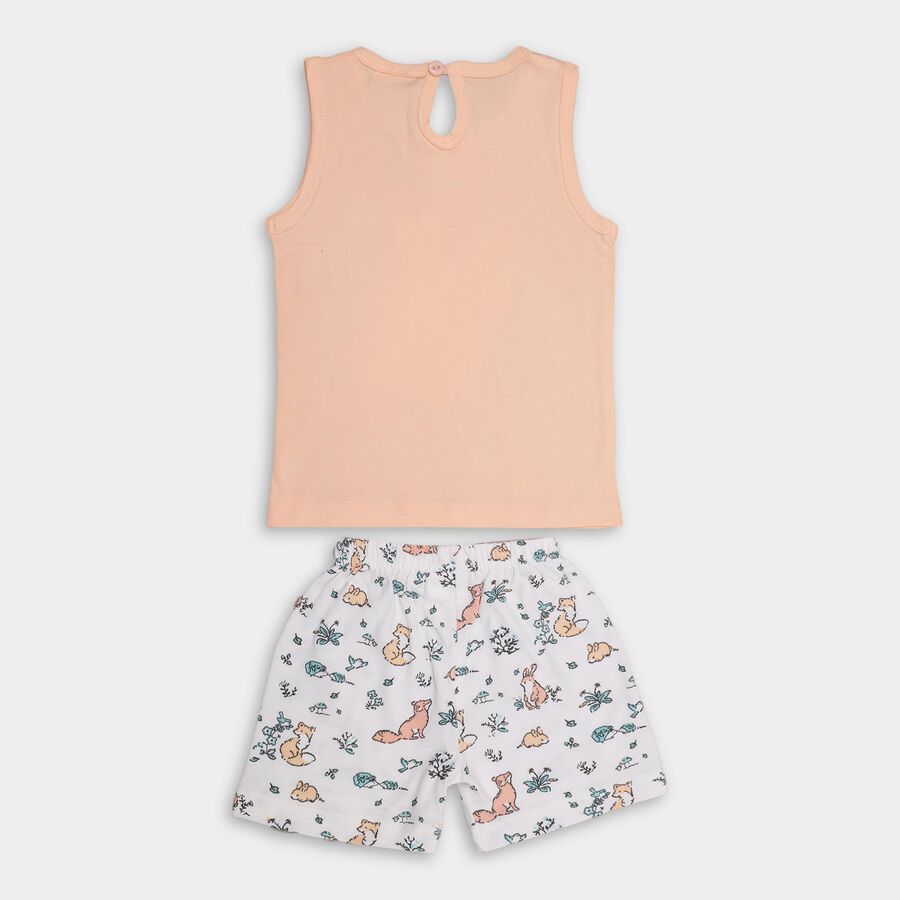 Infants' 100% Cotton Short Set , पीच, large