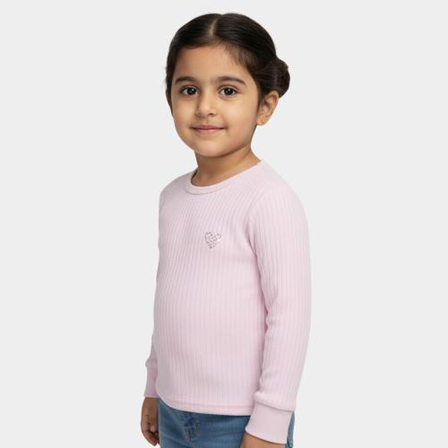 Girls' Thermal Upper, लाइलेक, large image number null
