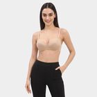 Women's Beige Wire-Free T-Shirt Bra, गहरा पीला, small