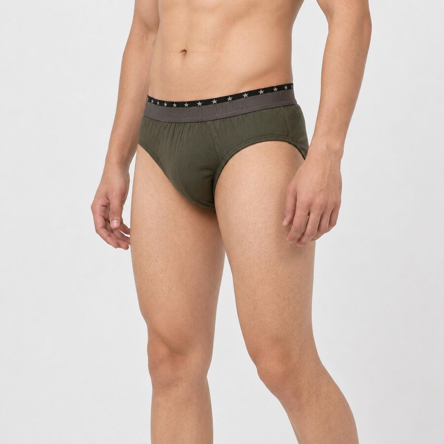 Men's Briefs, Olive, large