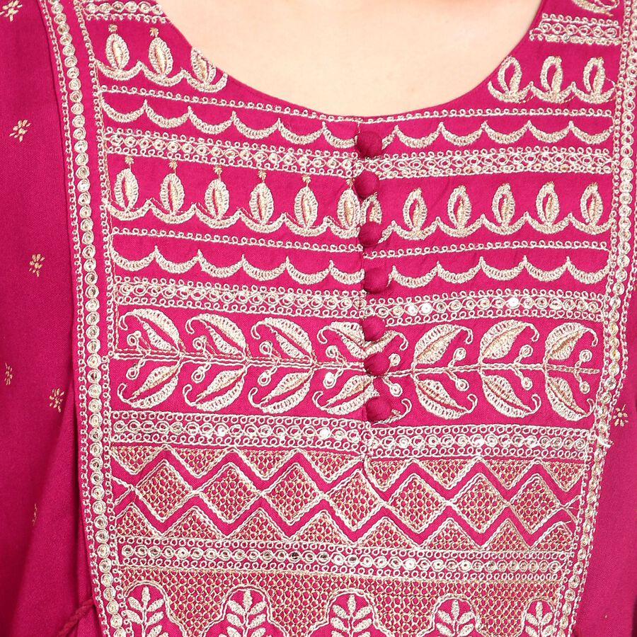 Ladies' Kurta, Wine, large image number null