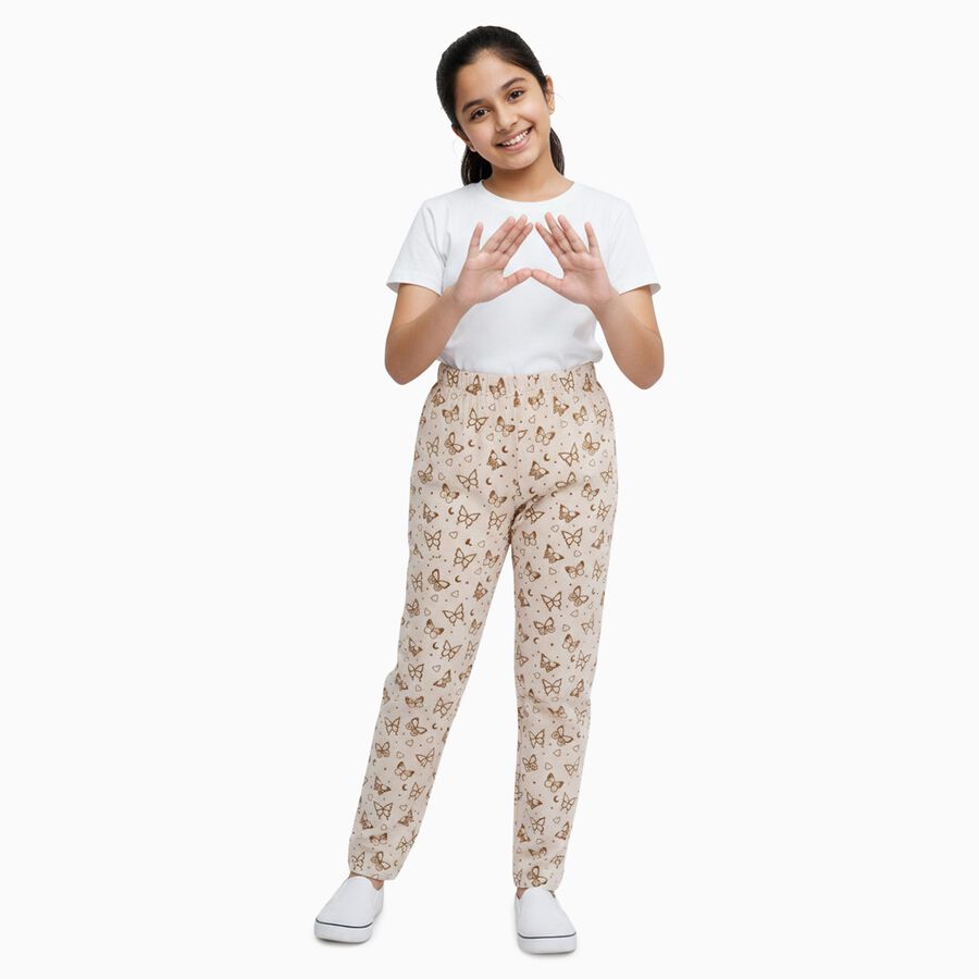 Girls' Legging, Beige, large image number null