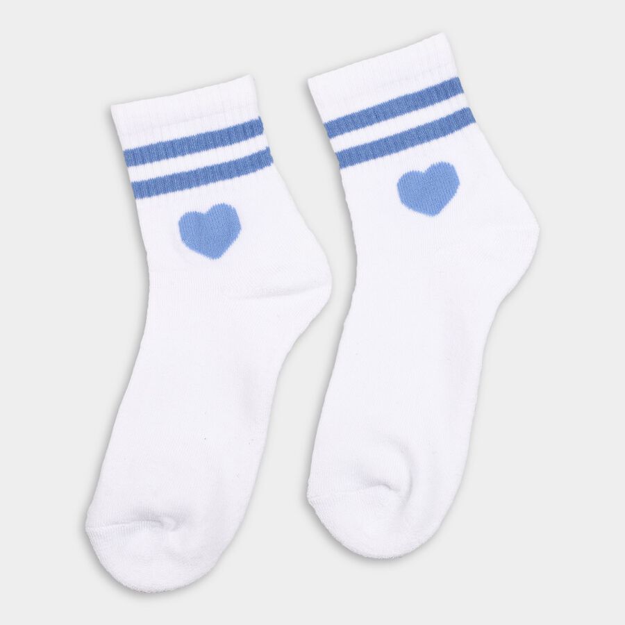 Ladies' Socks, सफ़ेद, large image number null