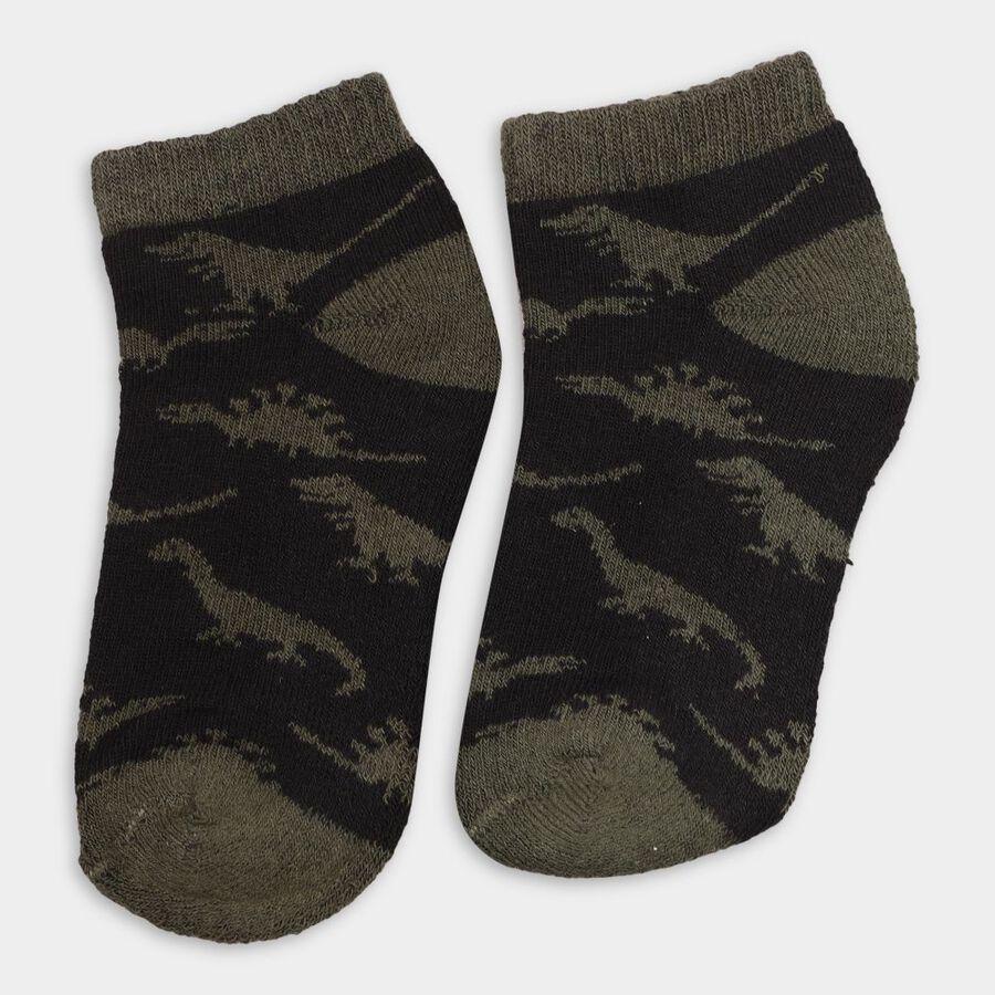 Boy's Socks (Pack of 2), Black, large