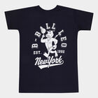 बॉयज़ टी-शर्ट, नेवी ब्लू, small image number null