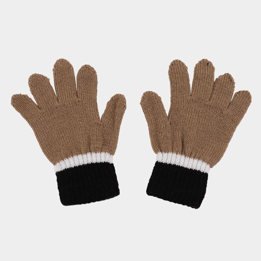 Boys' Gloves, गहरा पीला, large image number null