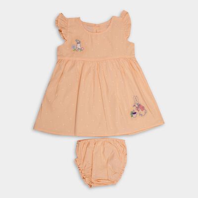 Infant Girls' 100% Cotton Frock 