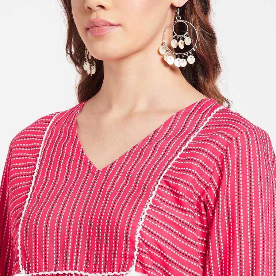 All Over Print Kurti, मूँगा (कोरल), large image number null