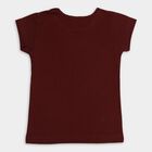 Girls' T-Shirt , वाइन, small image number null