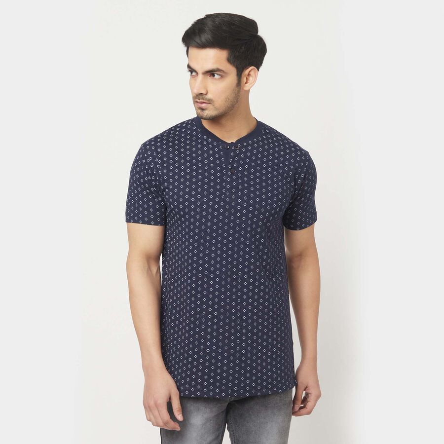 हेनले टी-शर्ट, नेवी ब्लू, large image number null