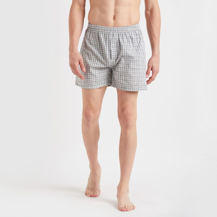 Men's Boxers, Light Grey, large