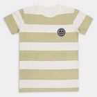 Boys' 100% Cotton Half Sleeves T-Shirt, हल्का हरा, small image number null