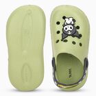 Kids Light Green Cartoon Slip-On Sandals, ओलिव, small image number null