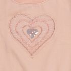 Girls Light Pink Crew Neck Casual Sweatshirt, Light Pink, small image number null
