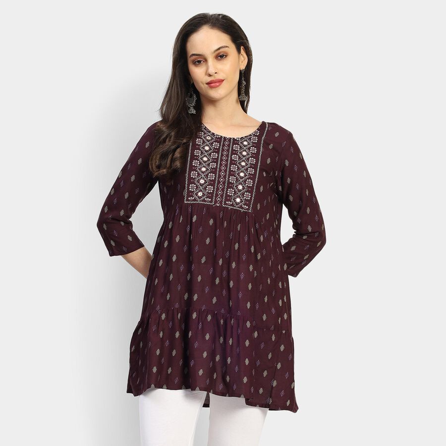 Ladies' Kurti , वाइन, large image number null
