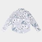 Boys Off White Cotton Floral Shirt, ऑफ व्हाइट, small