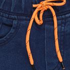 Boys' Deep Indigo Slim Fit Elastic Waist Jeans, Dark Blue, small image number null