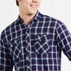 Checked Casual Shirt, Red, small image number null