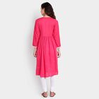 Printed Empire Line Kurta, Coral, small image number null