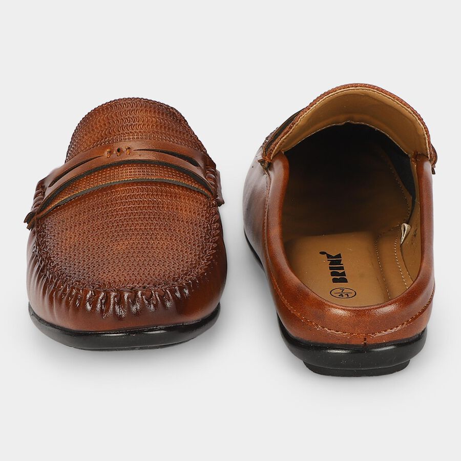 Men's Tan Slip-On Mule Sandals, Tan, large