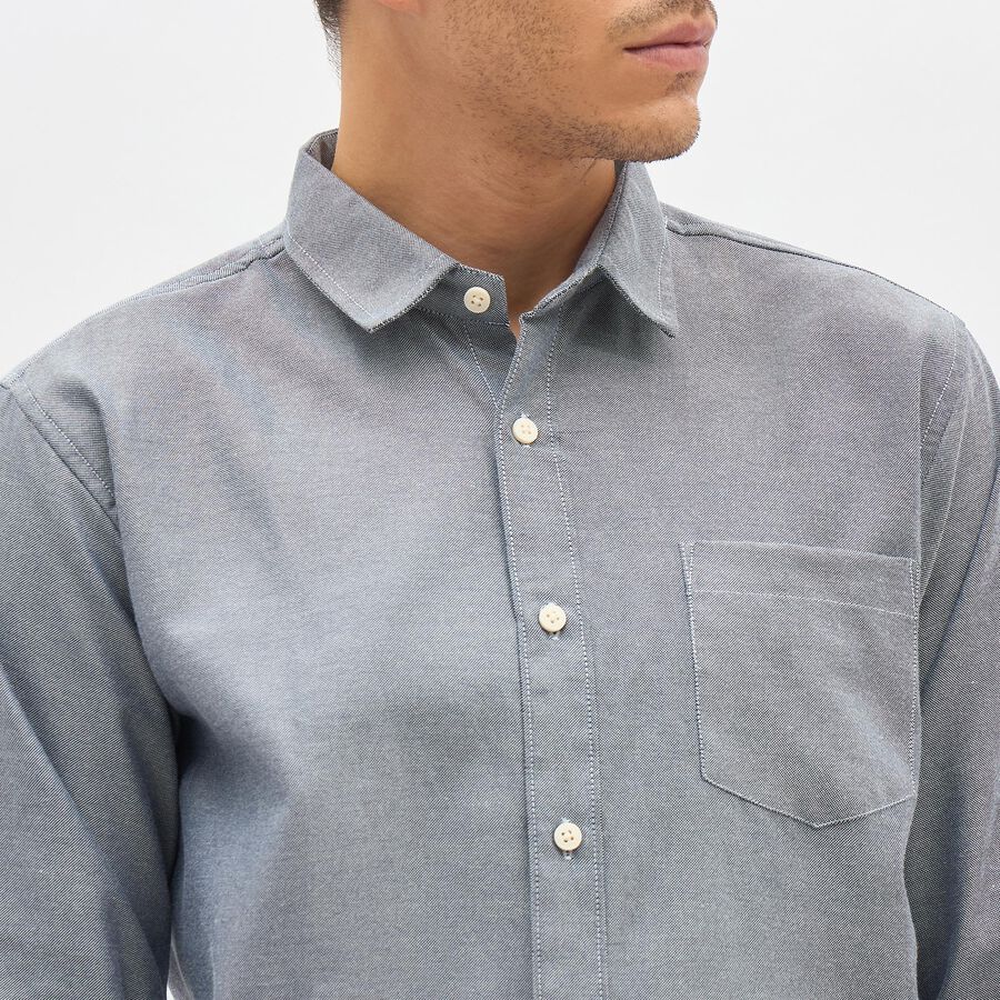 Men's Casual Shirt , Navy Blue, large image number null