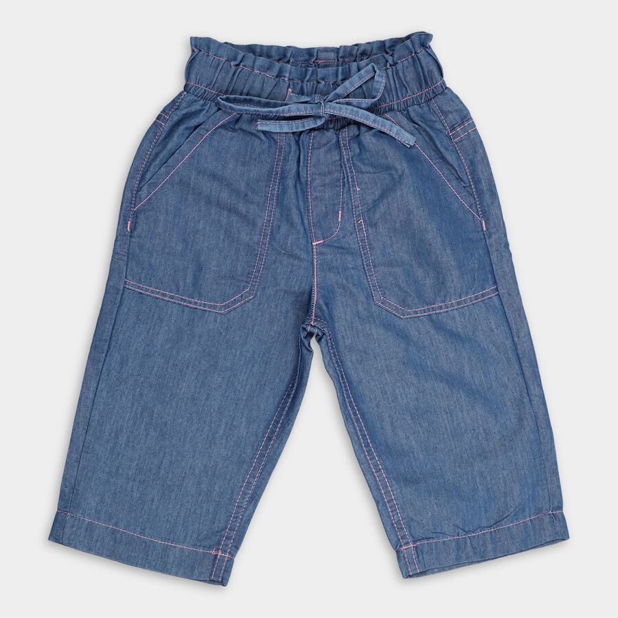 Girls' Capri, Light Blue, large image number null