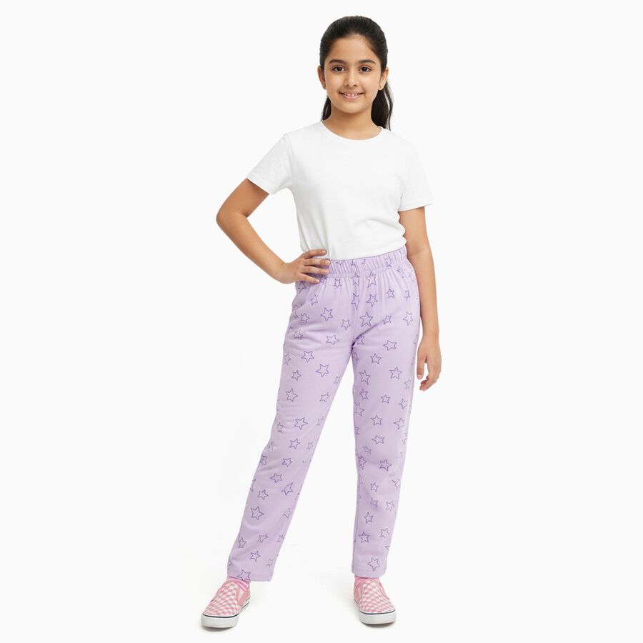 Girls' Pyjama, Lilac, large image number null