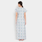 Printed Nighty, White, small image number null