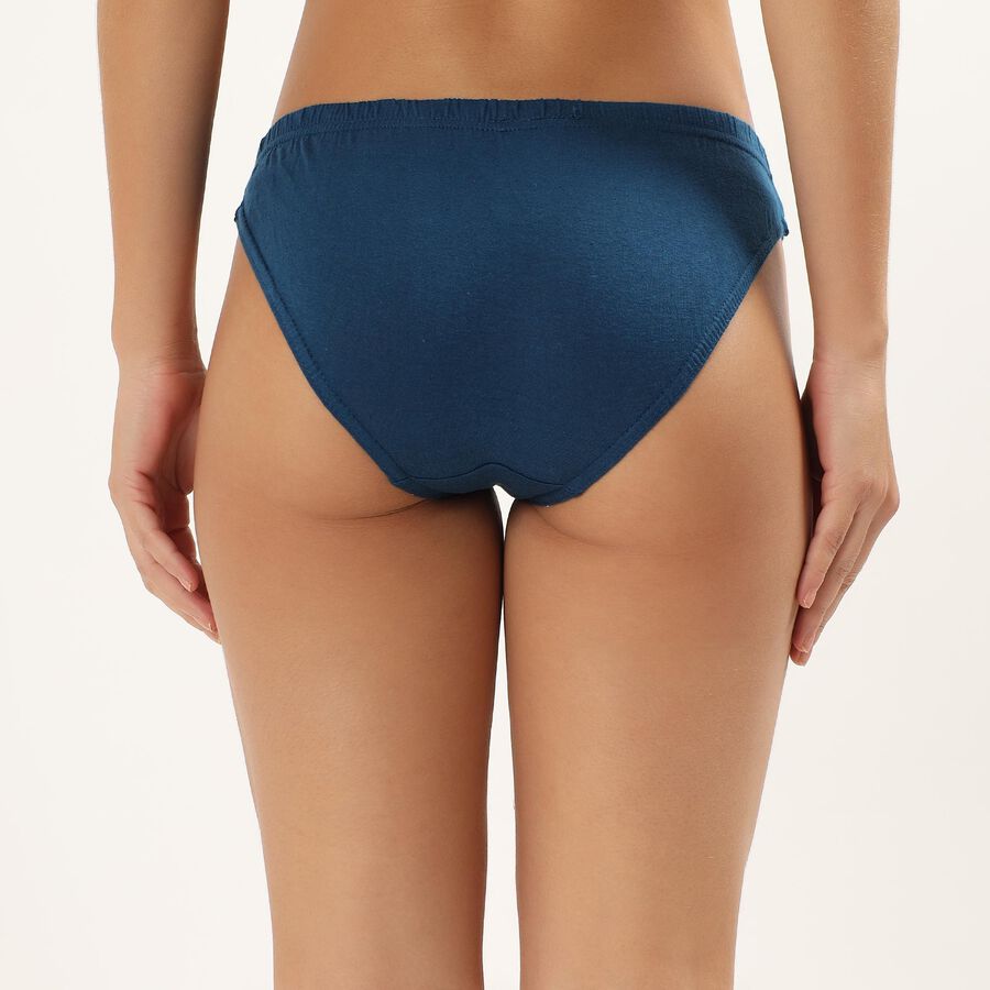 Women's Deep Teal Regular-Fit Bikini Panty, Teal Blue, large image number null