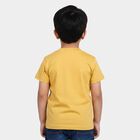 Boys' Half Sleeves T-Shirt, Mustard, small