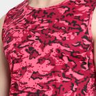 Printed Sleeveless T-Shirt, Maroon, small image number null