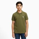 Boys' Half Sleeves T-Shirt, Olive, small image number null