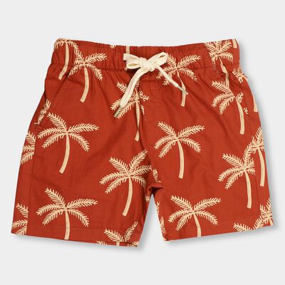 Boys' Rust Red Cross Pocket Bermuda Shorts