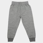 Boys' Grey Long Johns Thermal, मिश्रित हल्का ग्रे, small