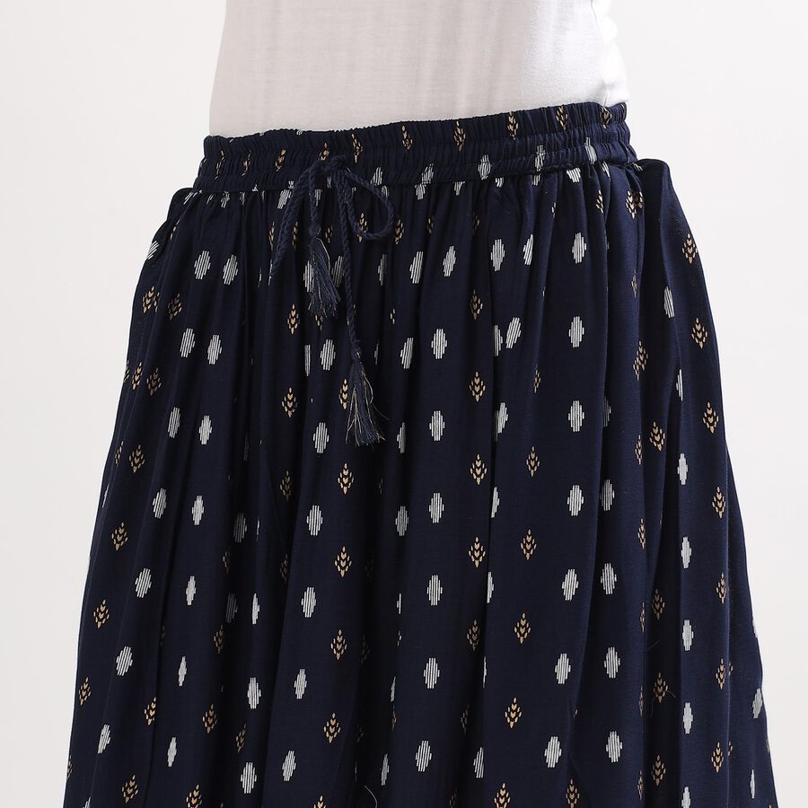 Ladies' Regular Lehenga Skirt , Navy Blue, large image number null