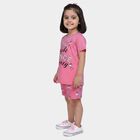 Girls Light Pink Night Suit, हल्का गुलाबी, small