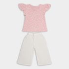 Girls' Capri Set , हल्का गुलाबी, small